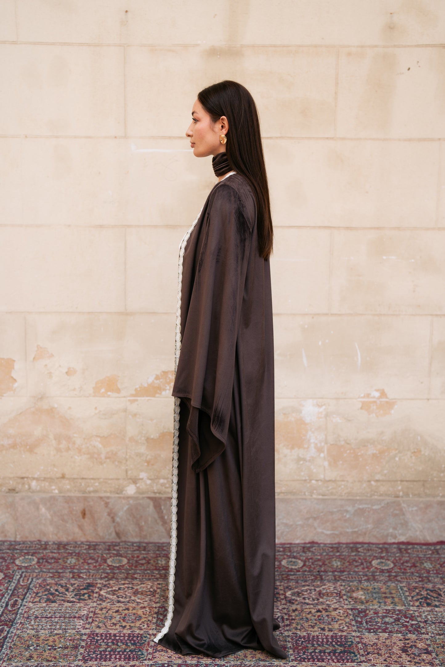 Brown Suede Kaftan