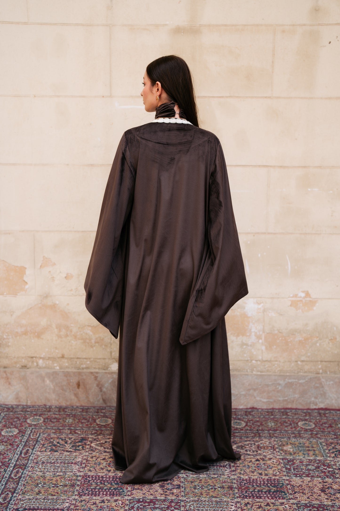 Brown Suede Kaftan