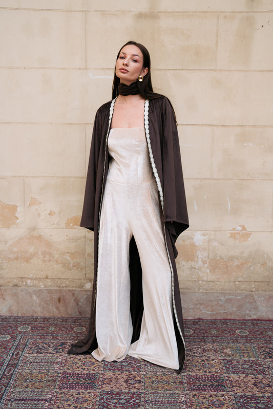 Brown Suede Kaftan
