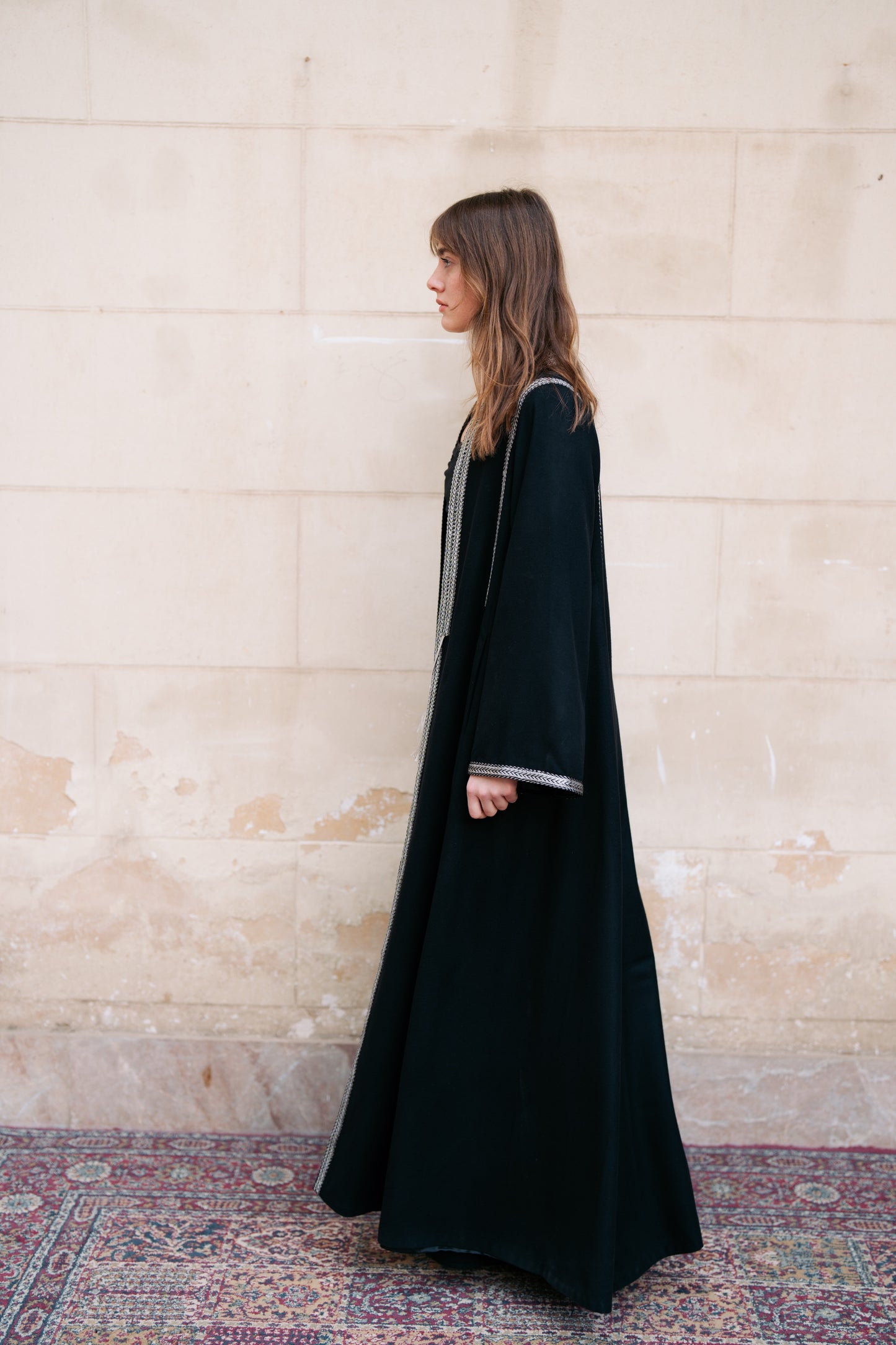 Detailed Wool Kaftan