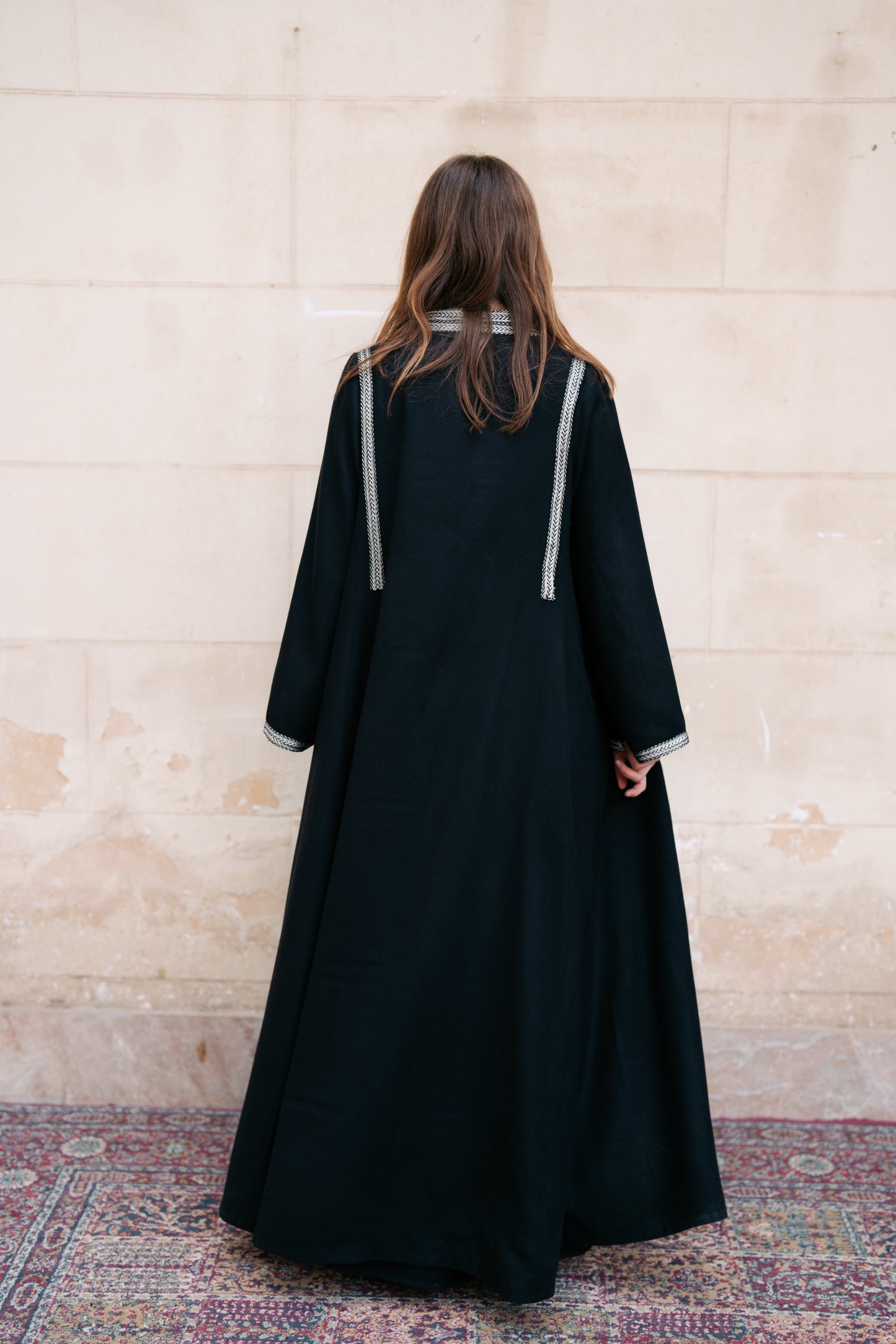 Detailed Wool Kaftan