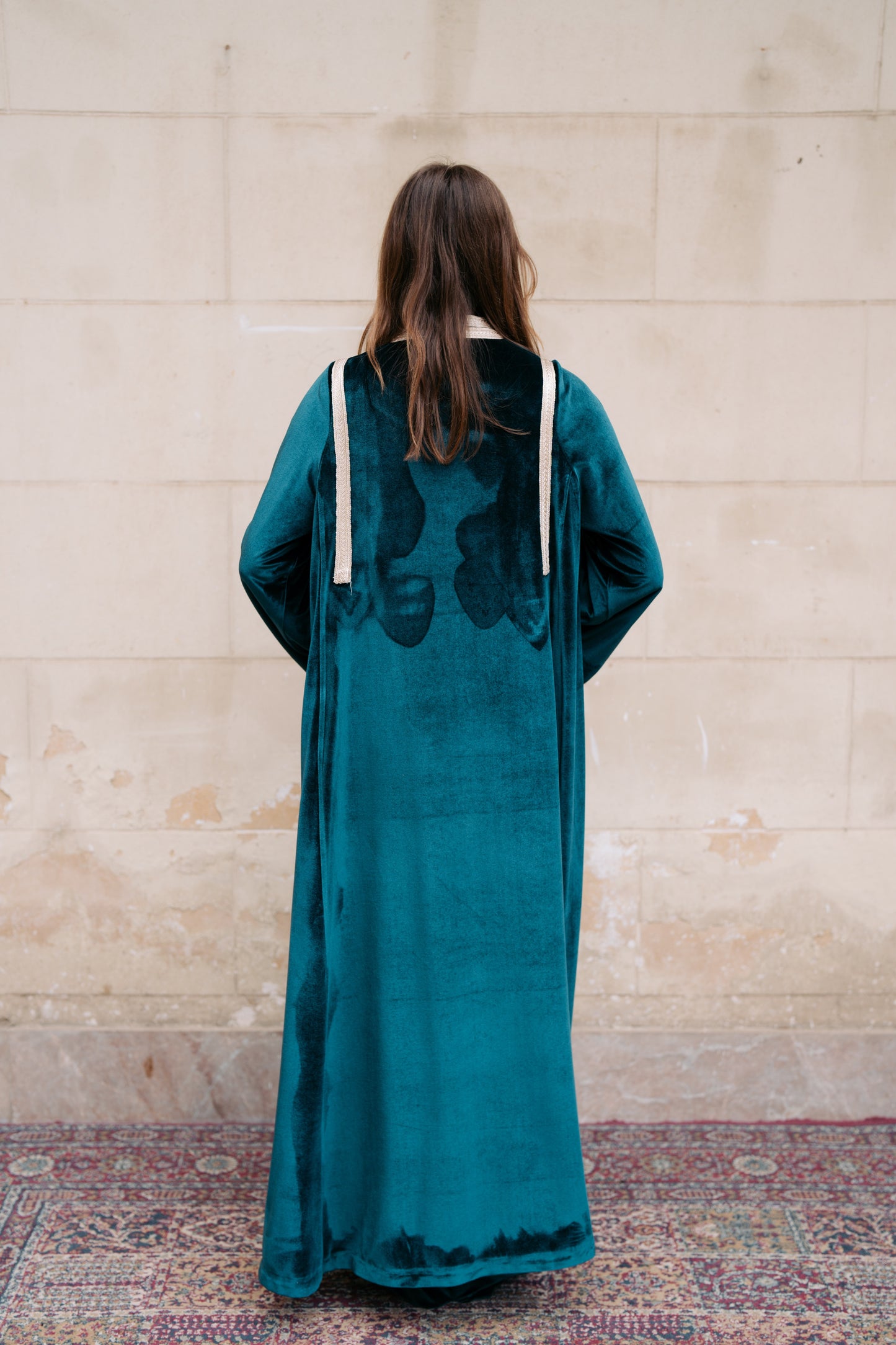 Velvet Detailed Kaftan