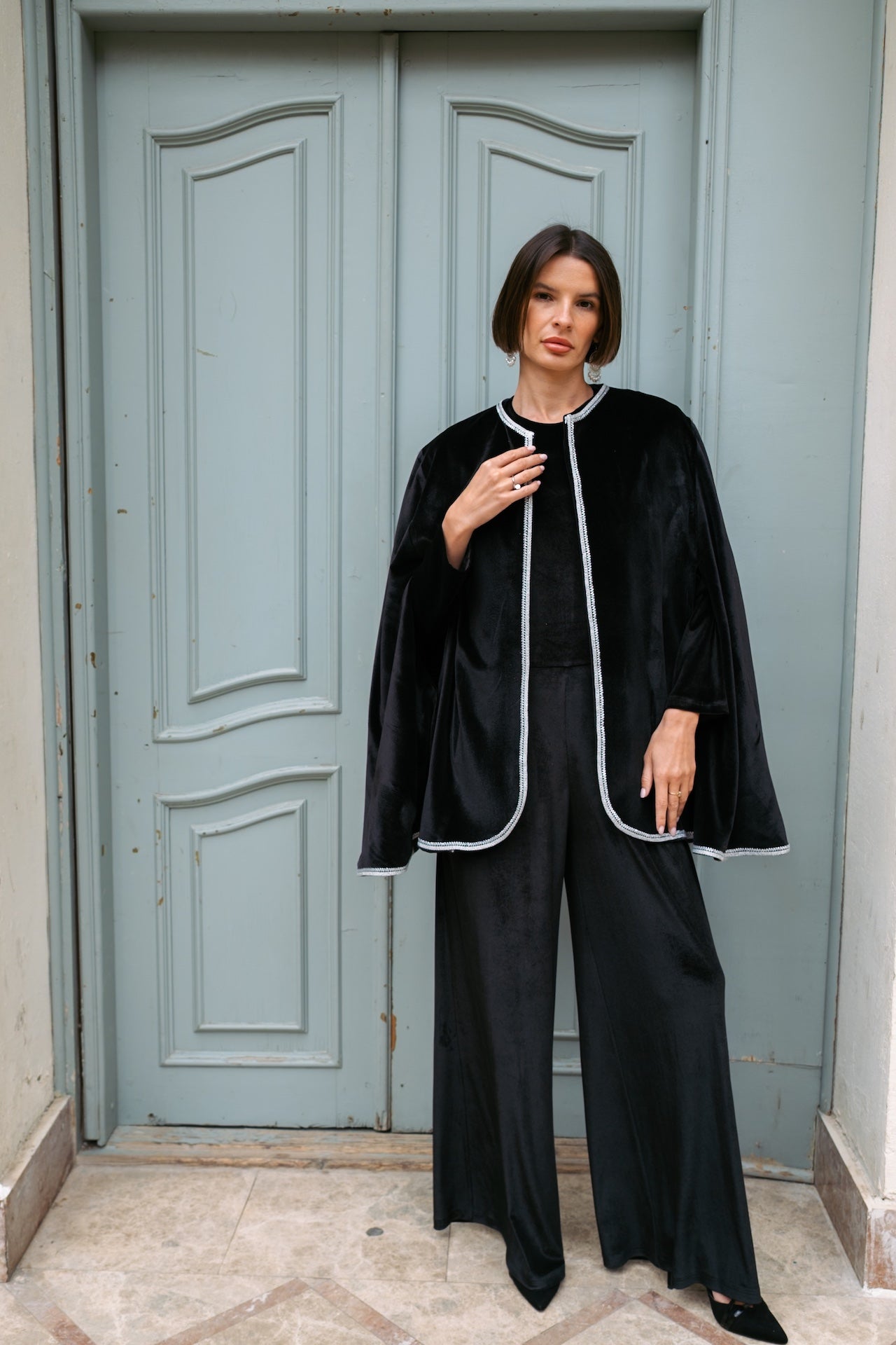 Velvet Cape Kaftan