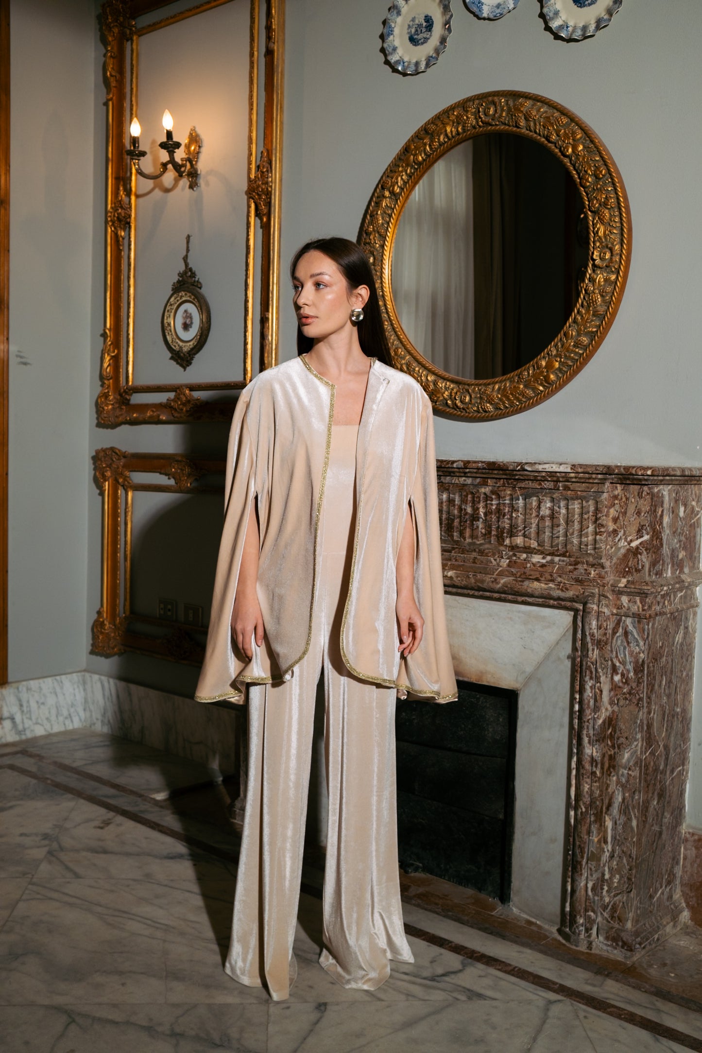 Velvet Cape Kaftan