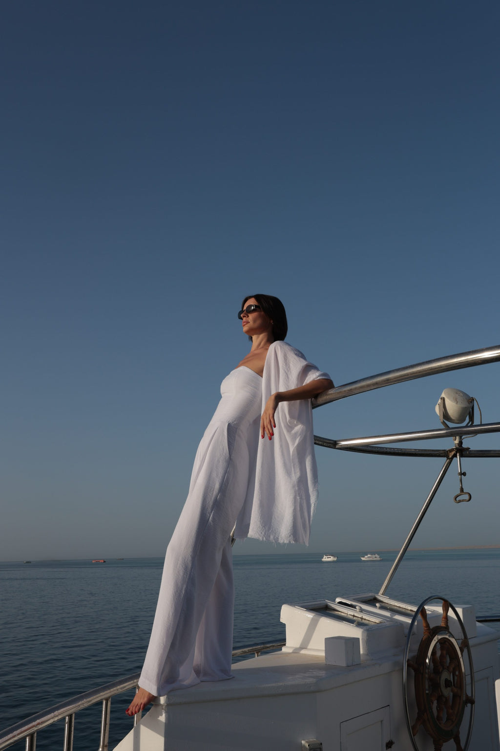 Strapless Linen Blend Jumpsuit