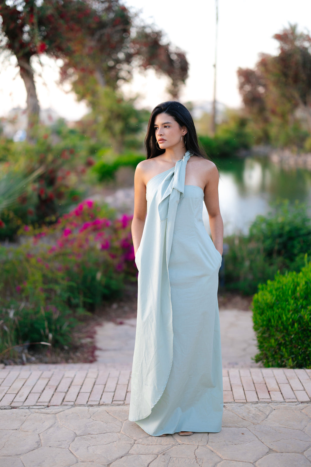 Asymmetric Braided Dress