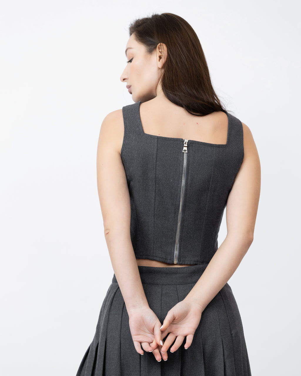 Wool Bustier Corset Top