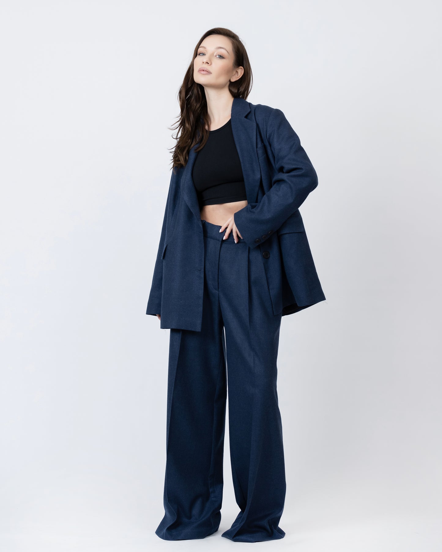 Open Back Blazer Set