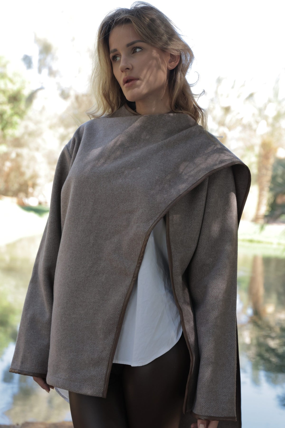 Wool Scarf Coat
