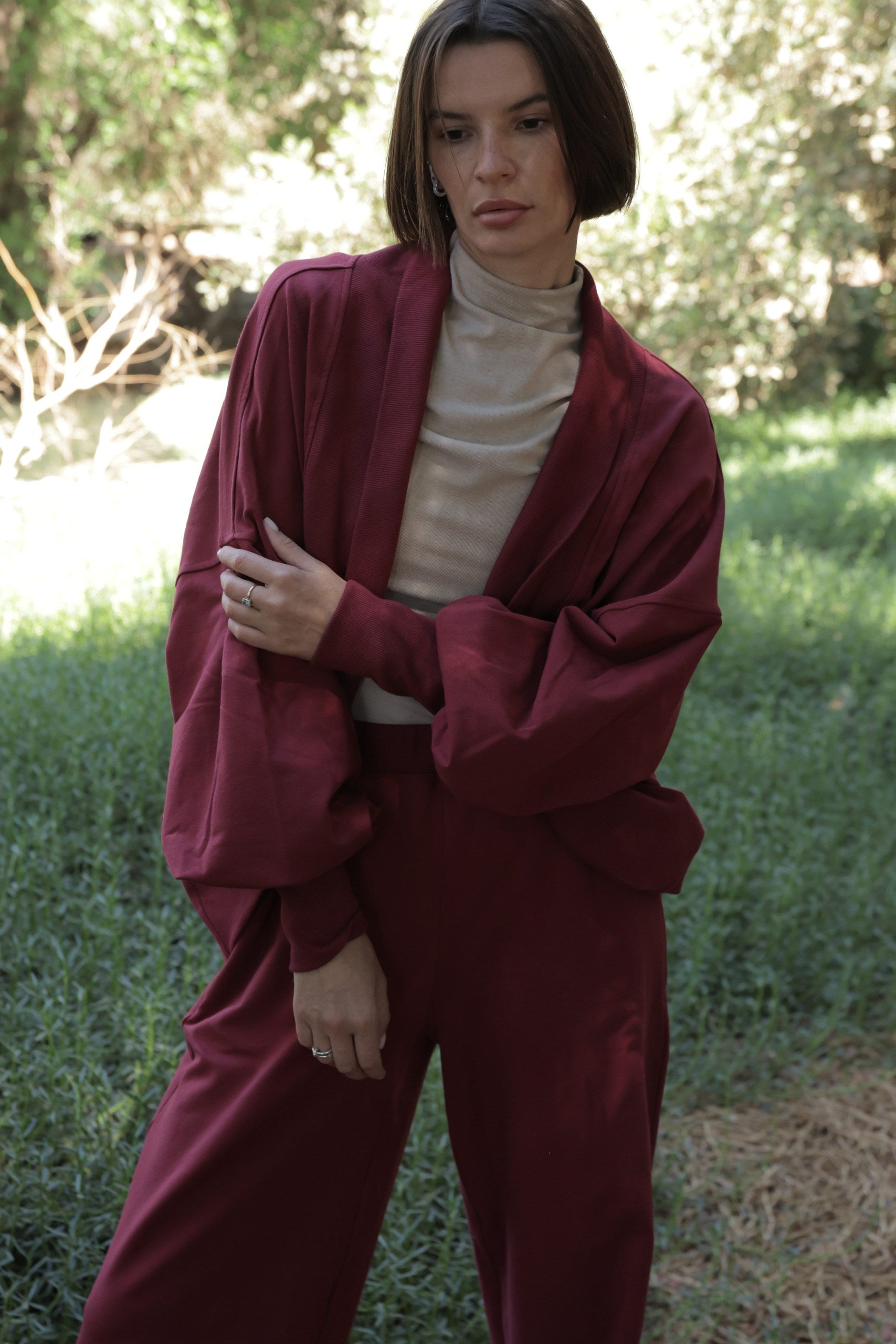 Cardigan Sweat Set