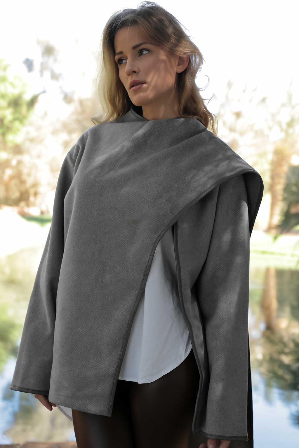Wool Scarf Coat