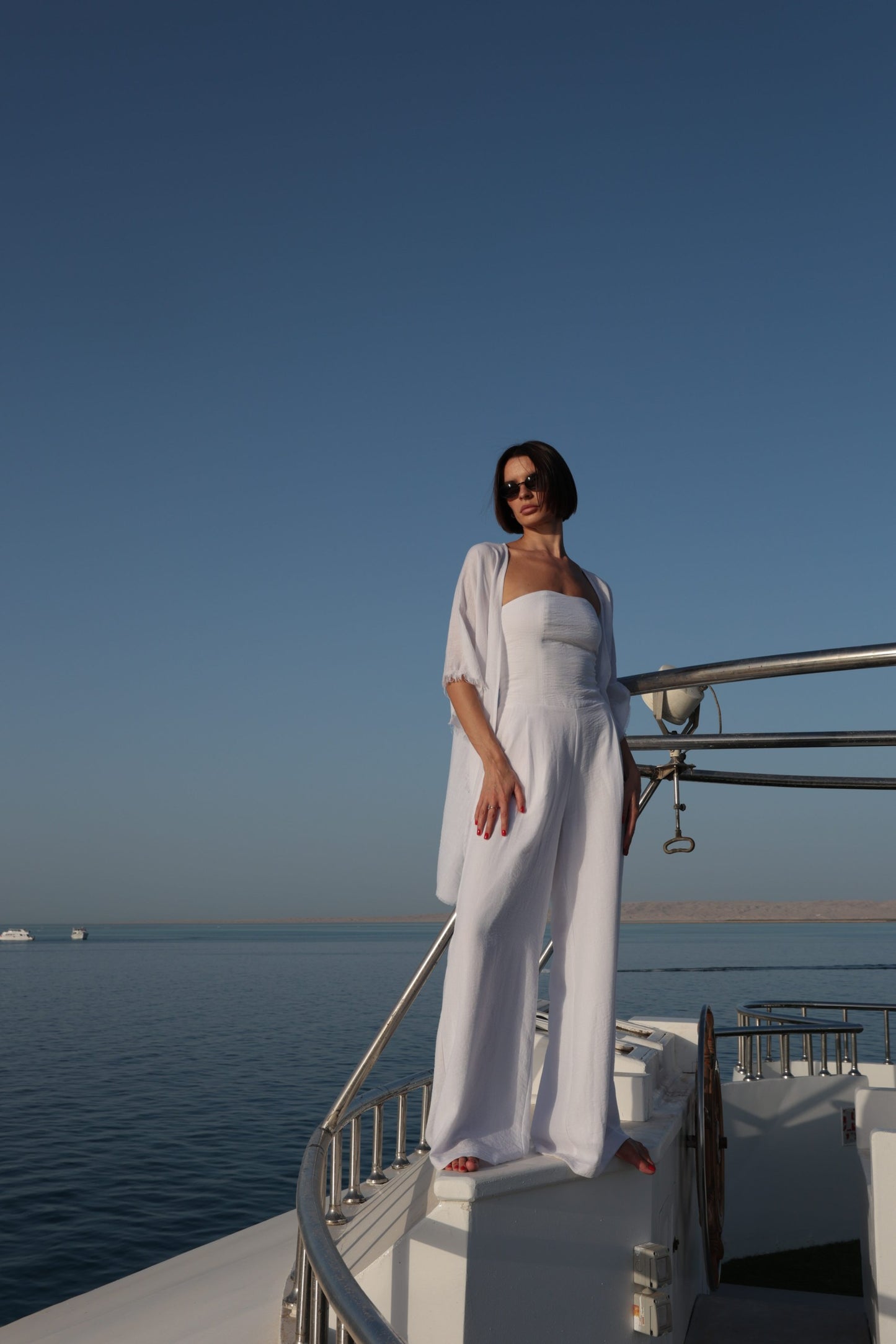 Strapless Linen Blend Jumpsuit