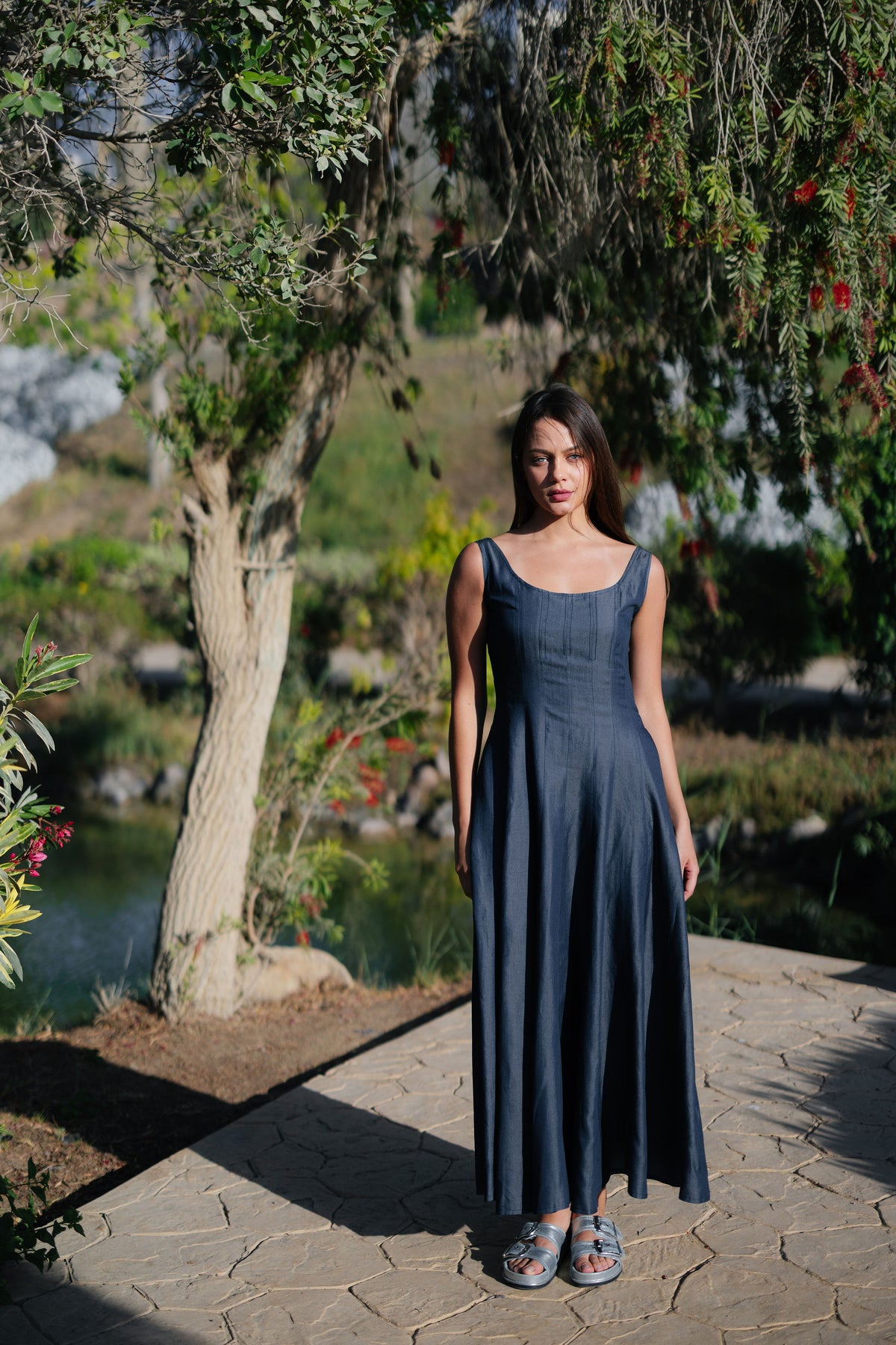 Denim Maxi Dress