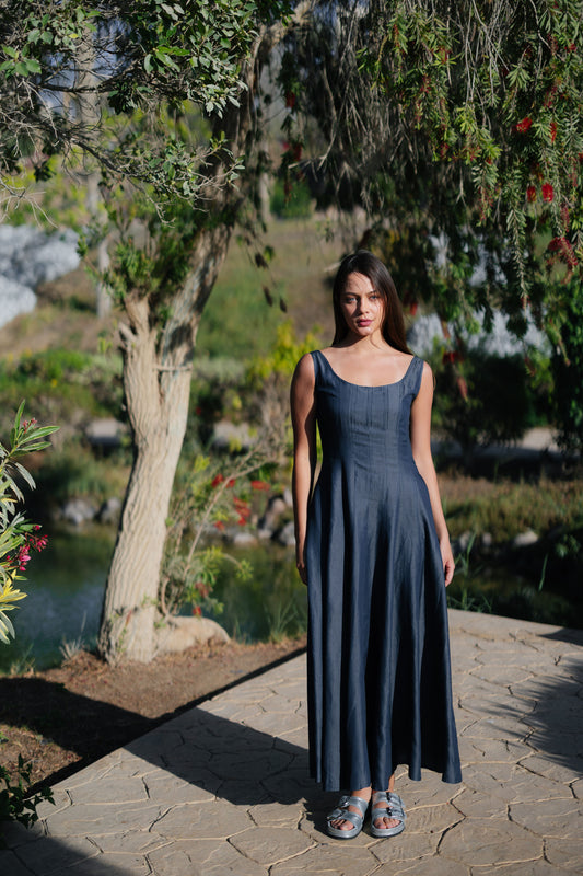 Denim Maxi Dress