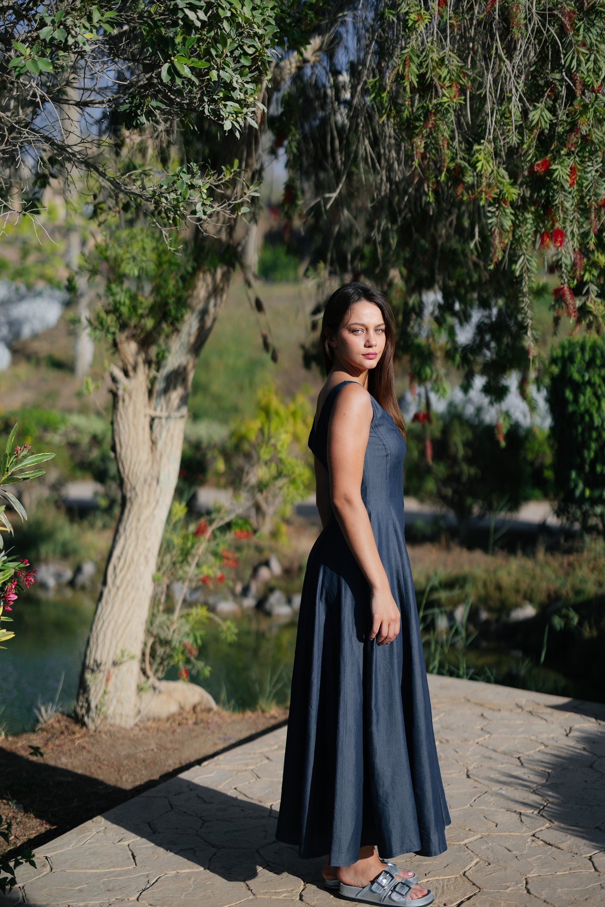 Denim Maxi Dress