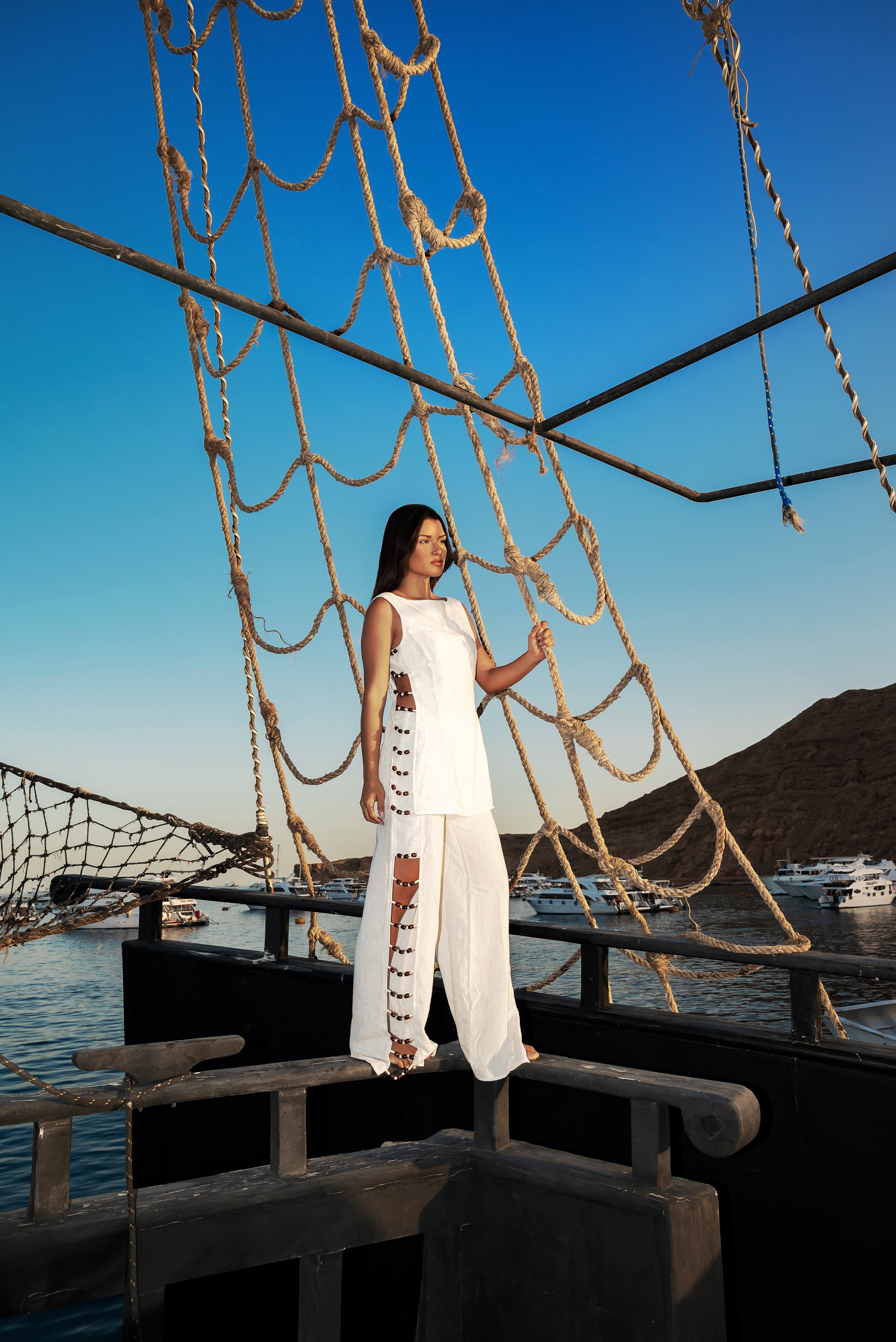 The Cutout Linen Set