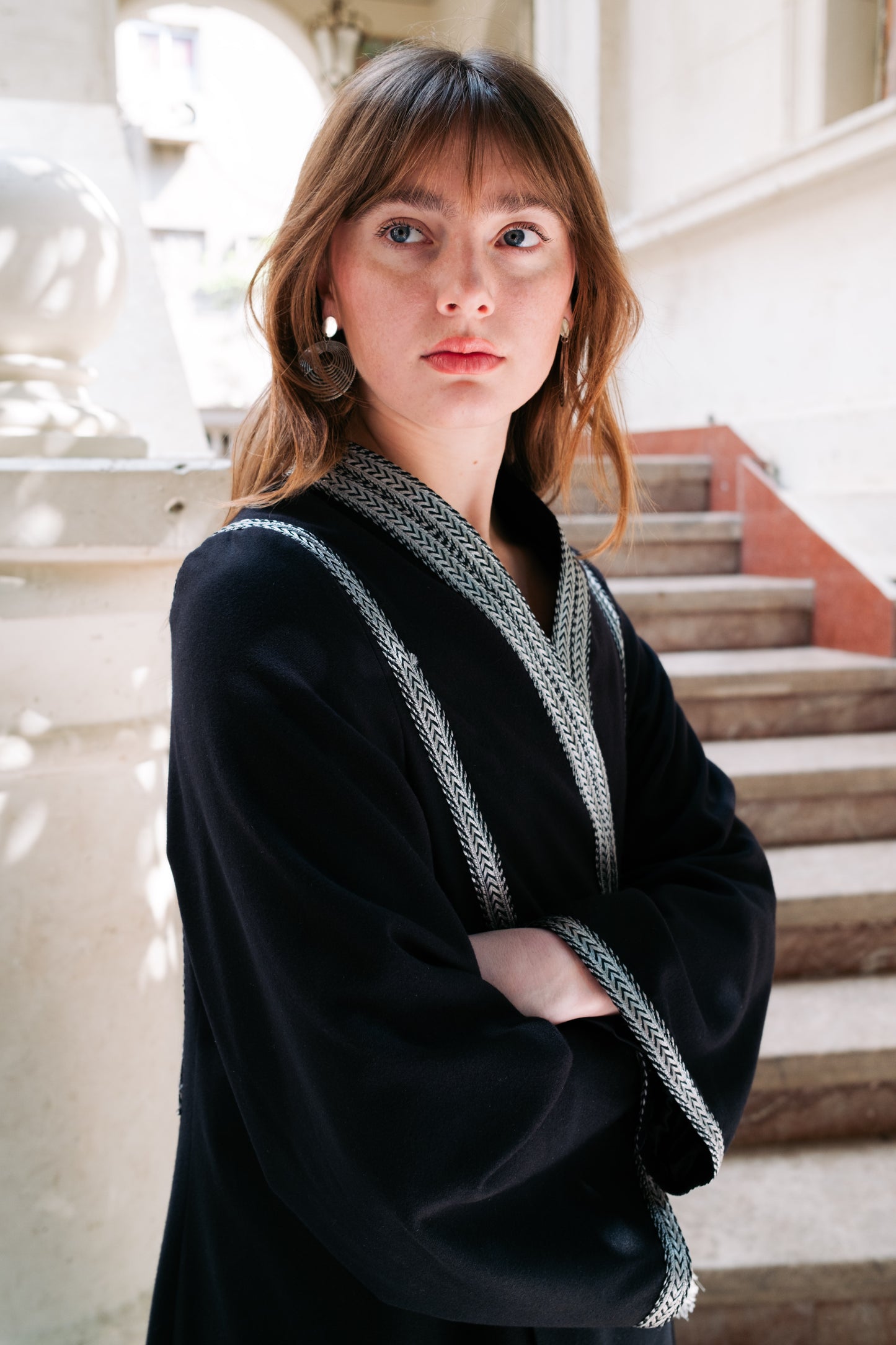 Detailed Wool Kaftan