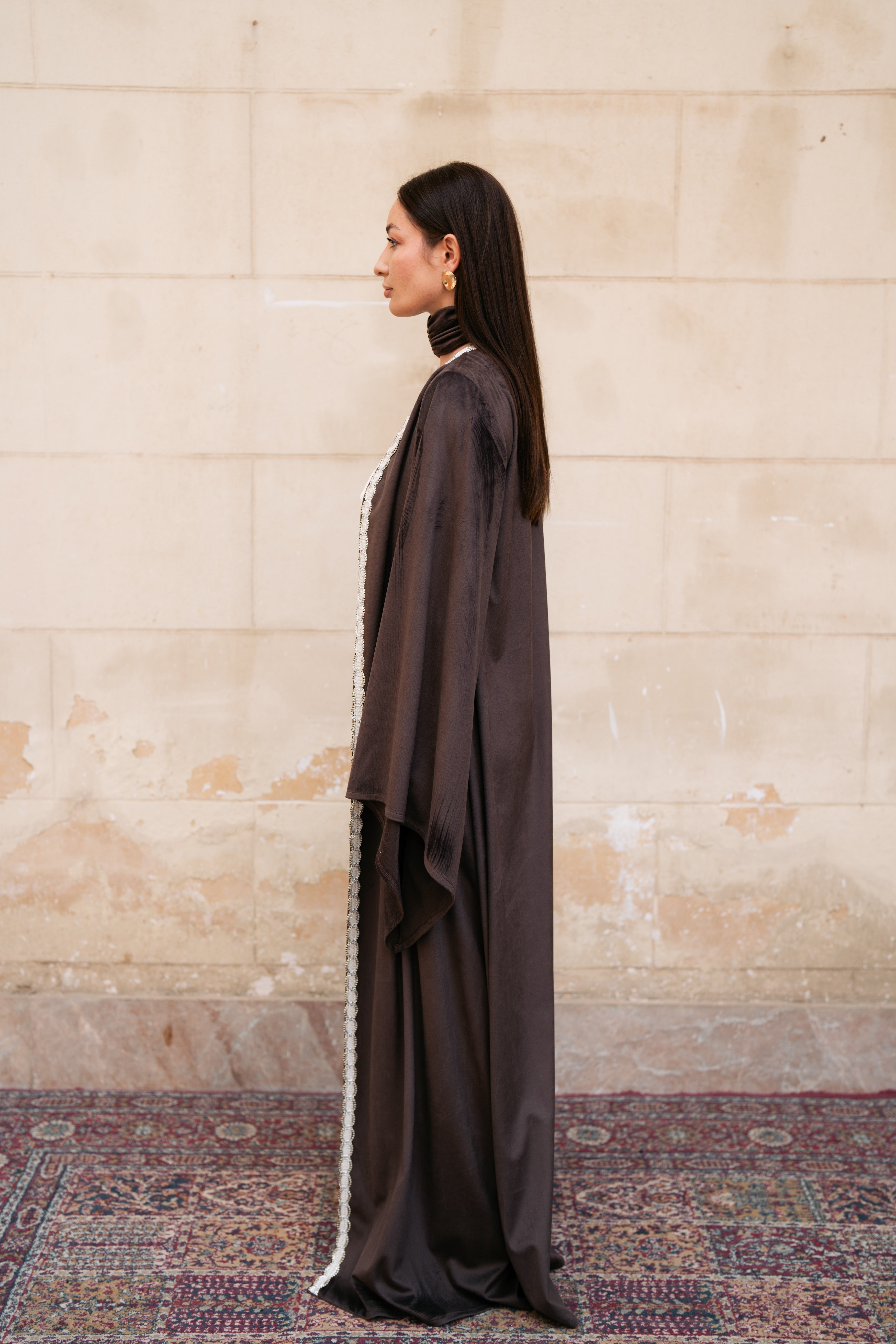 Brown Suede Kaftan