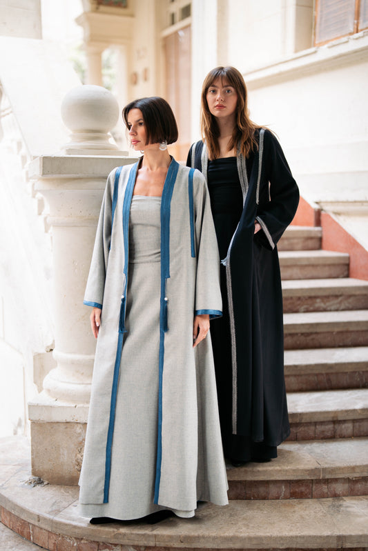 Detailed Wool Kaftan
