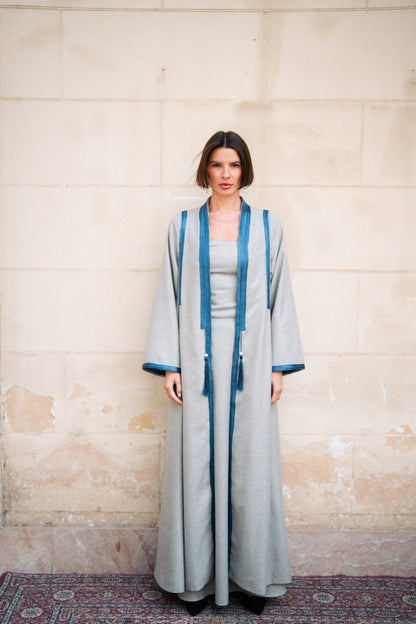 Detailed Wool Kaftan