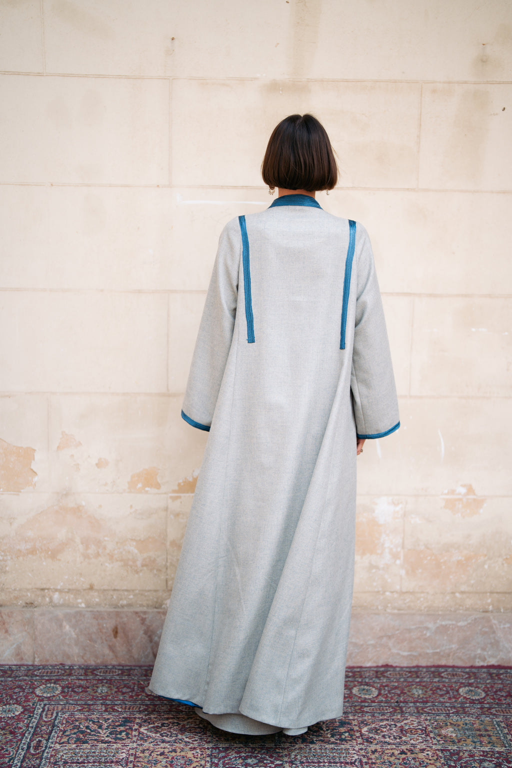 Detailed Wool Kaftan