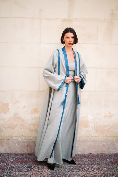 Detailed Wool Kaftan