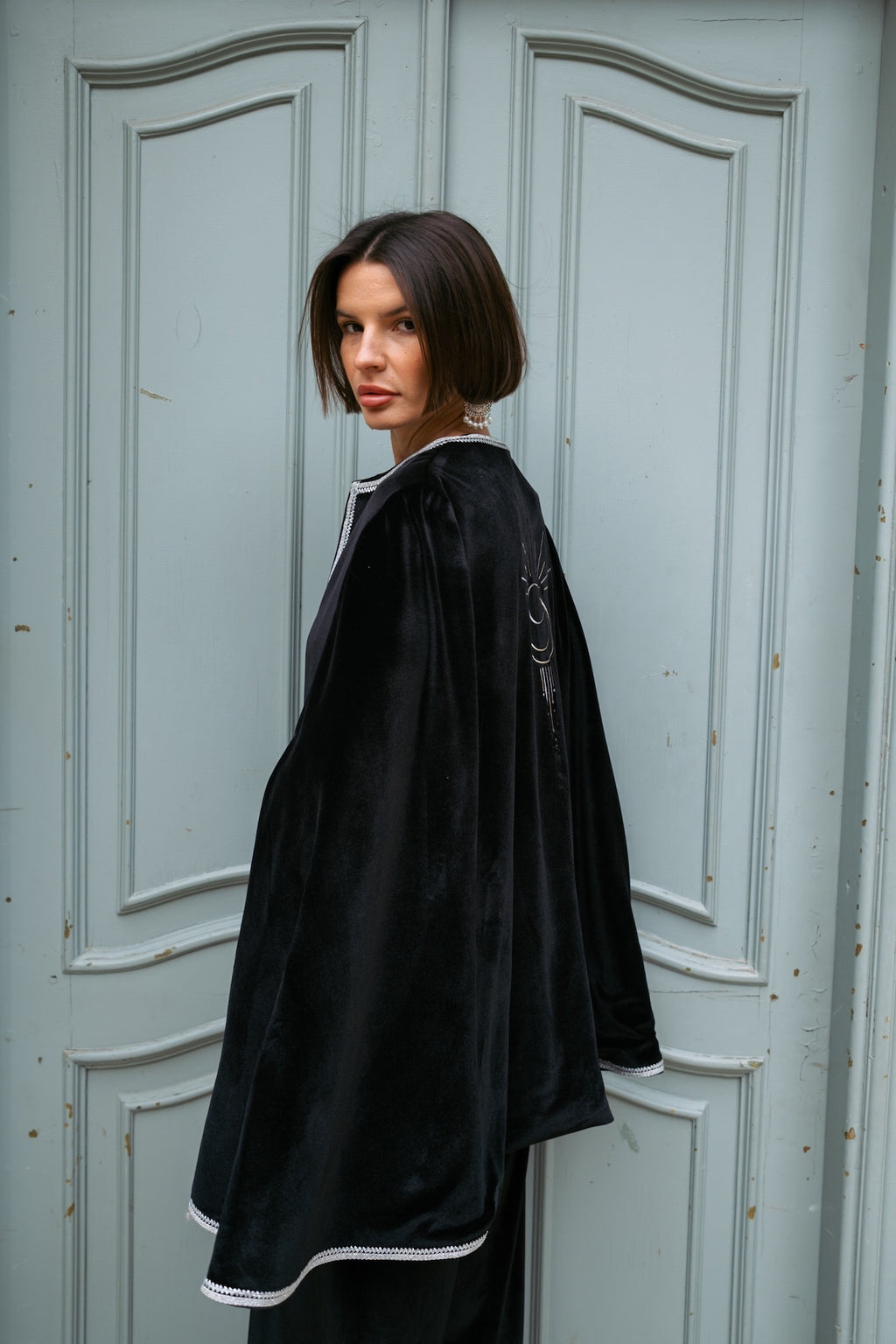 Velvet Cape Kaftan