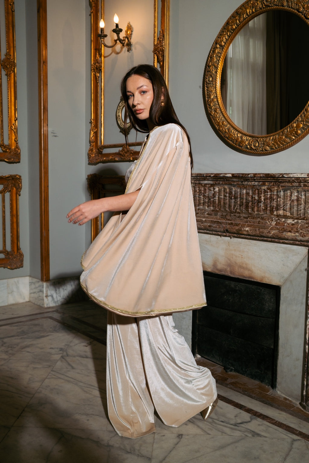 Velvet Cape Kaftan